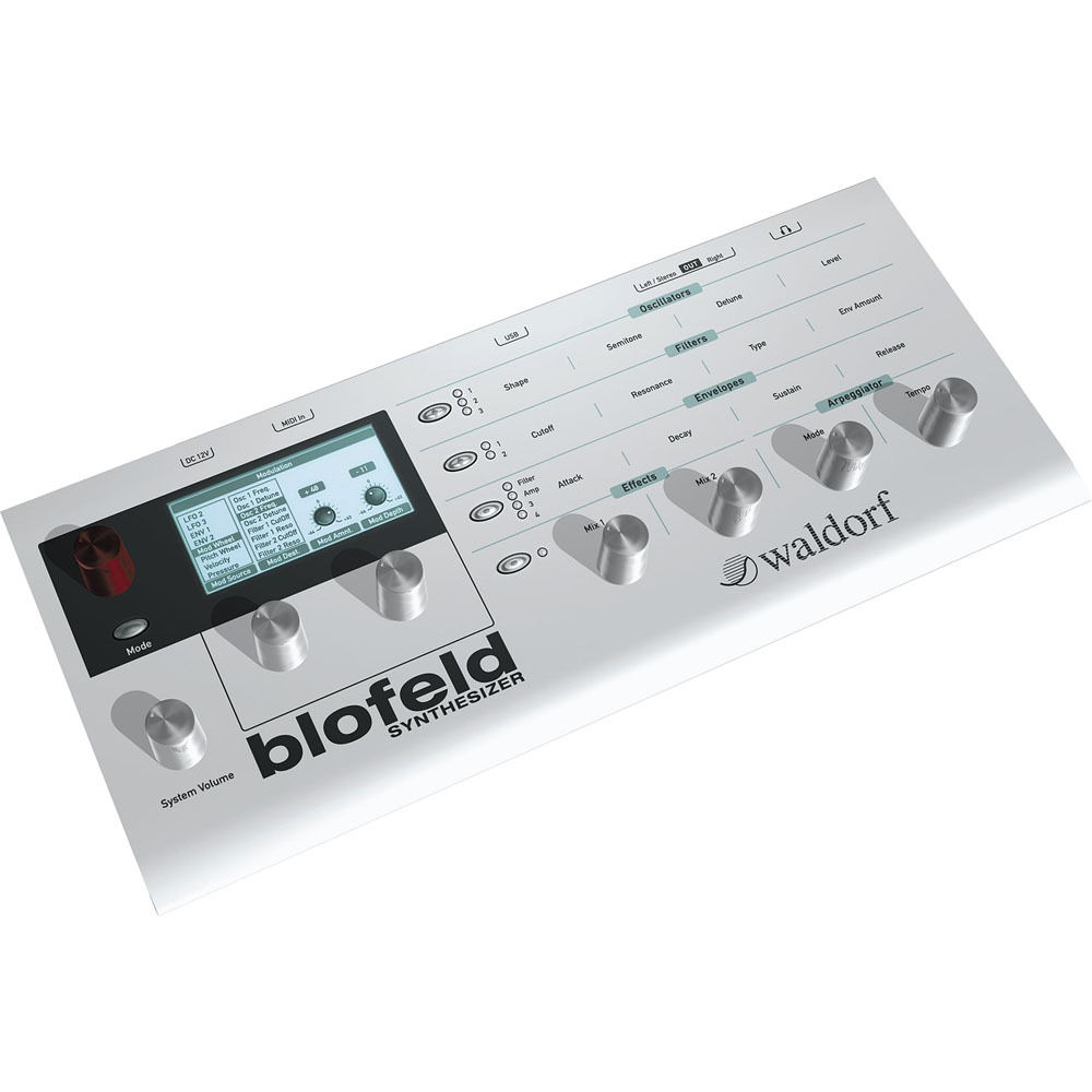 Синтезатор Waldorf Blofeld Desktop white
