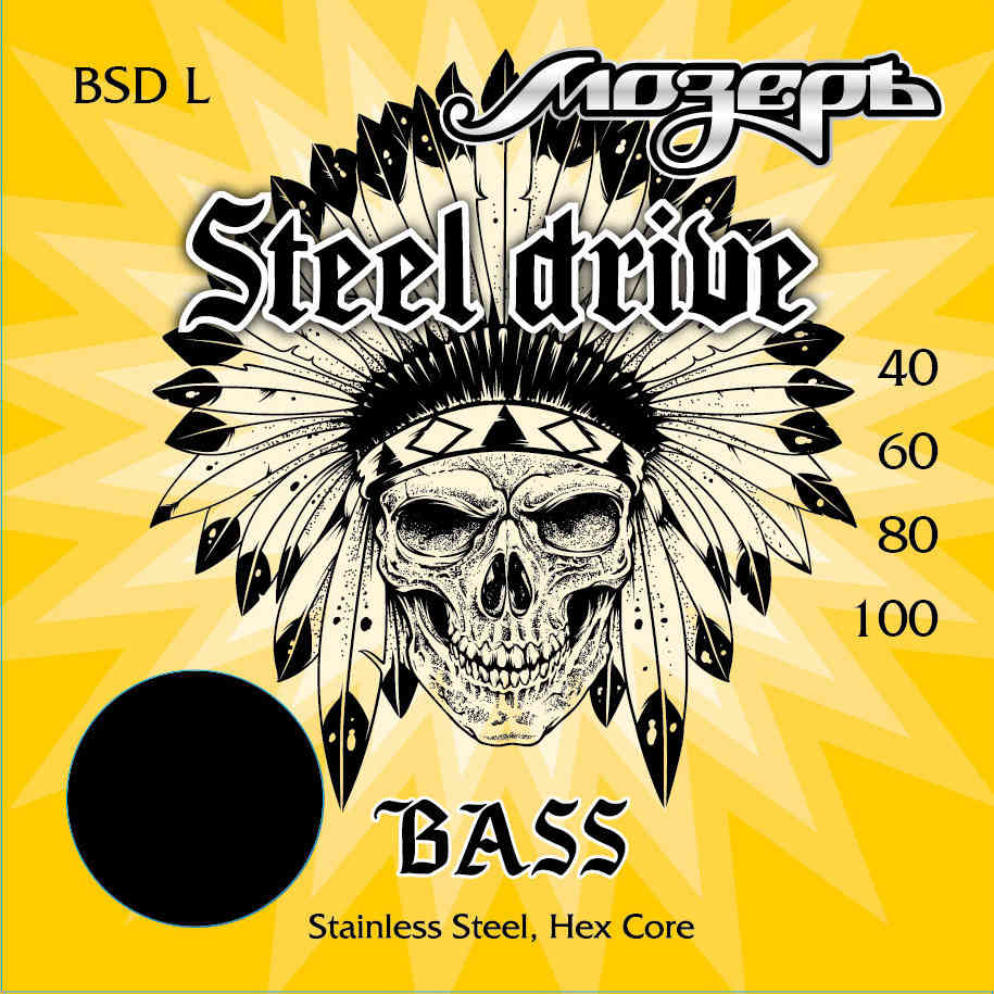 Струны для бас-гитары Мозеръ BSD-L Steel Drive