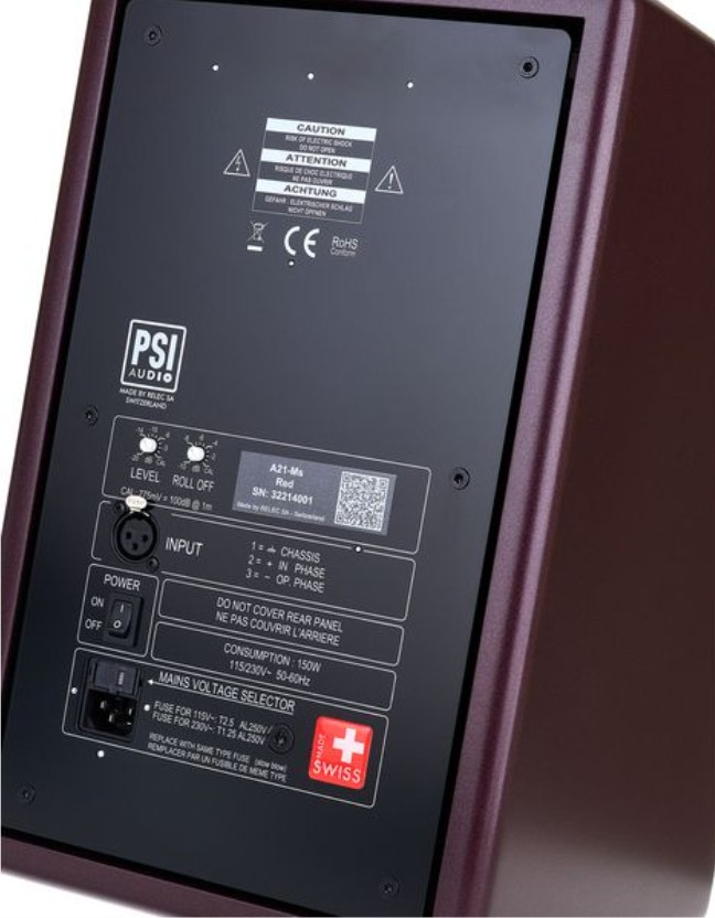 Студийный монитор PSI AUDIO A21-M Studio Red