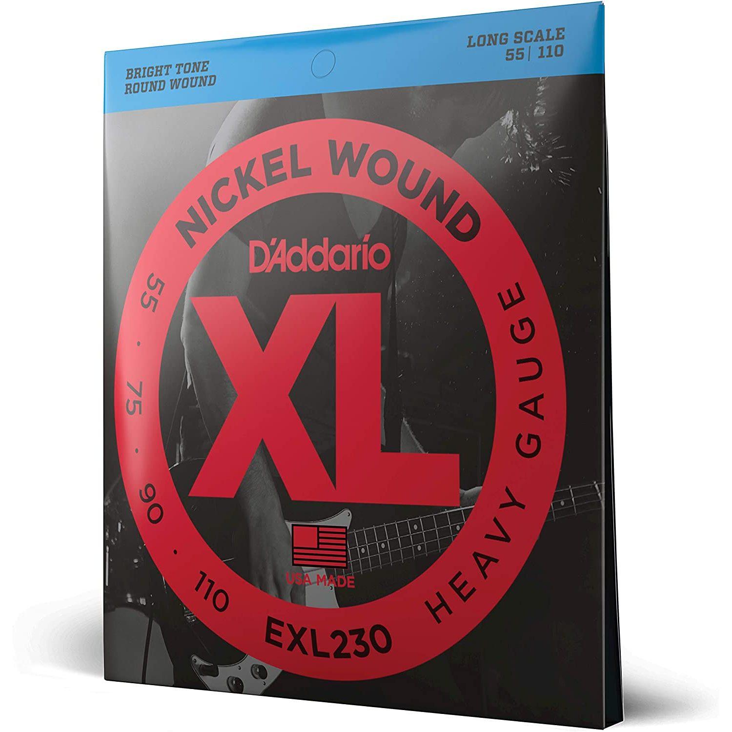 Струны для бас-гитары D'Addario EXL230