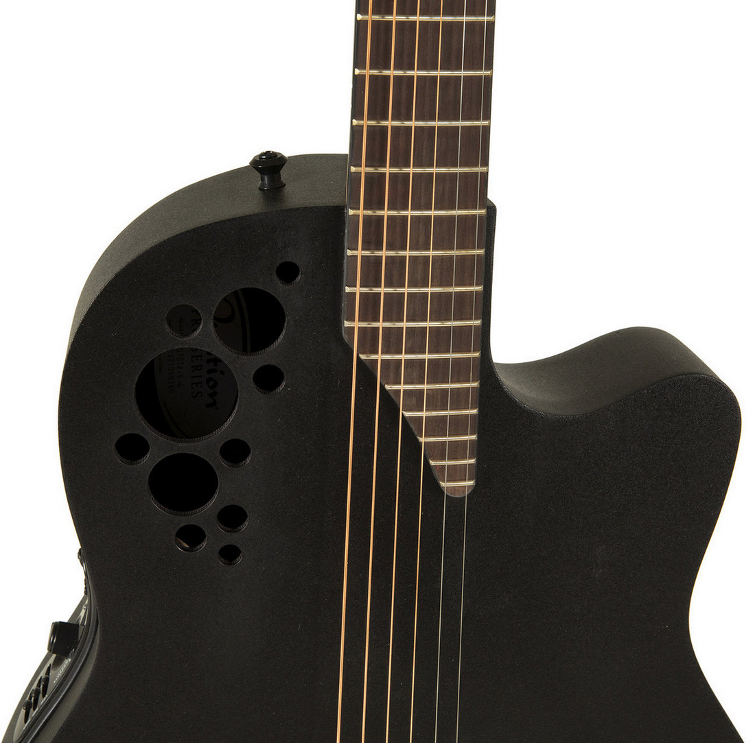 Электроакустическая гитара OVATION 2078TX-5-G Elite TX Deep Contour Cutaway Black Textured