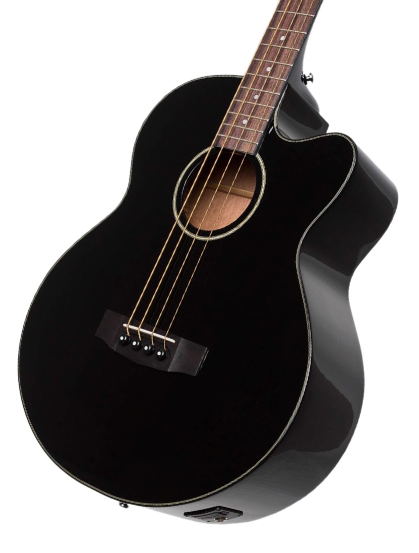 Акустическая бас-гитара Cort AB850F-BK-BAG Acoustic Bass Series