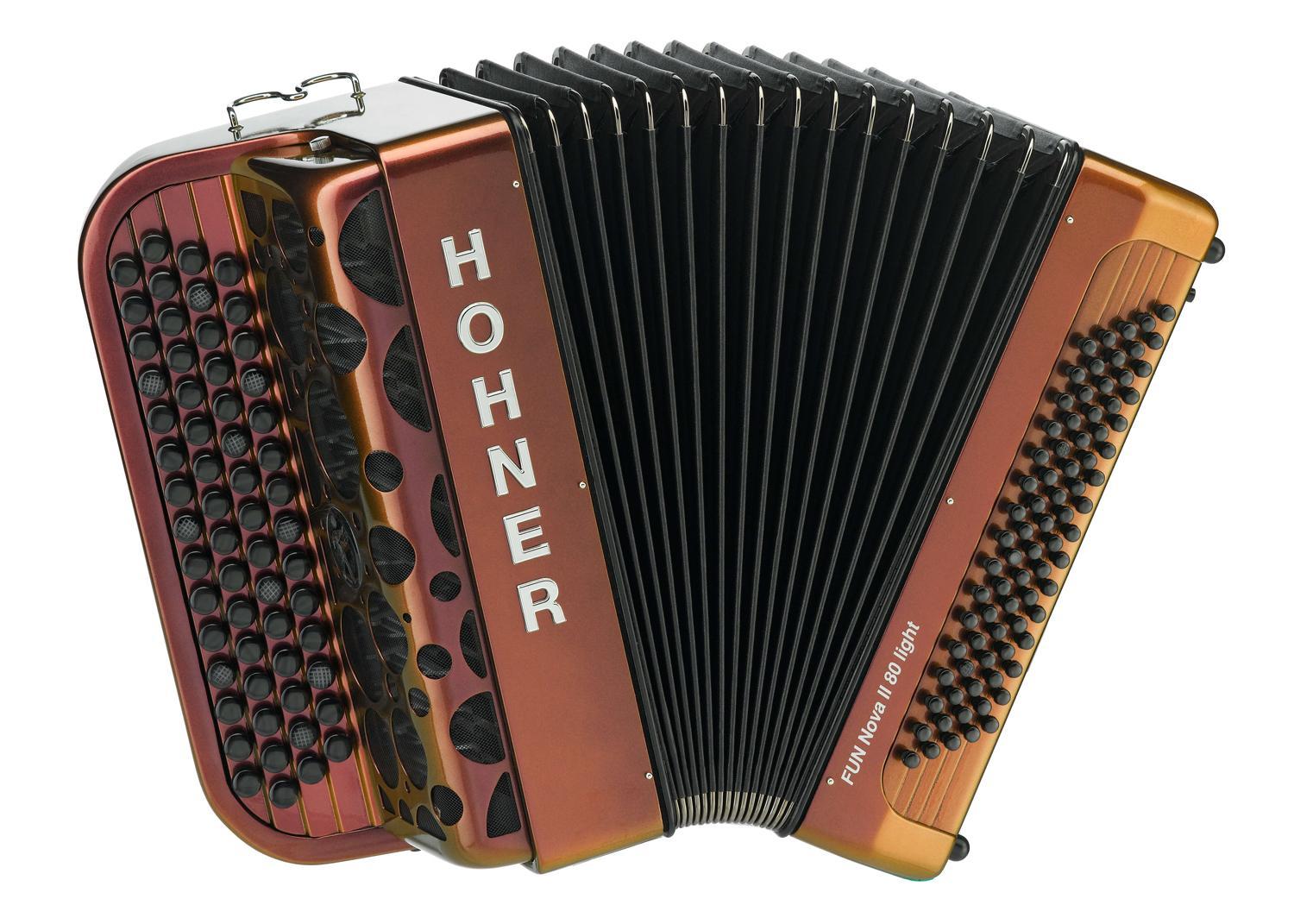 Баян HOHNER Fun Nova II 80 Iight (A6015) red to gold