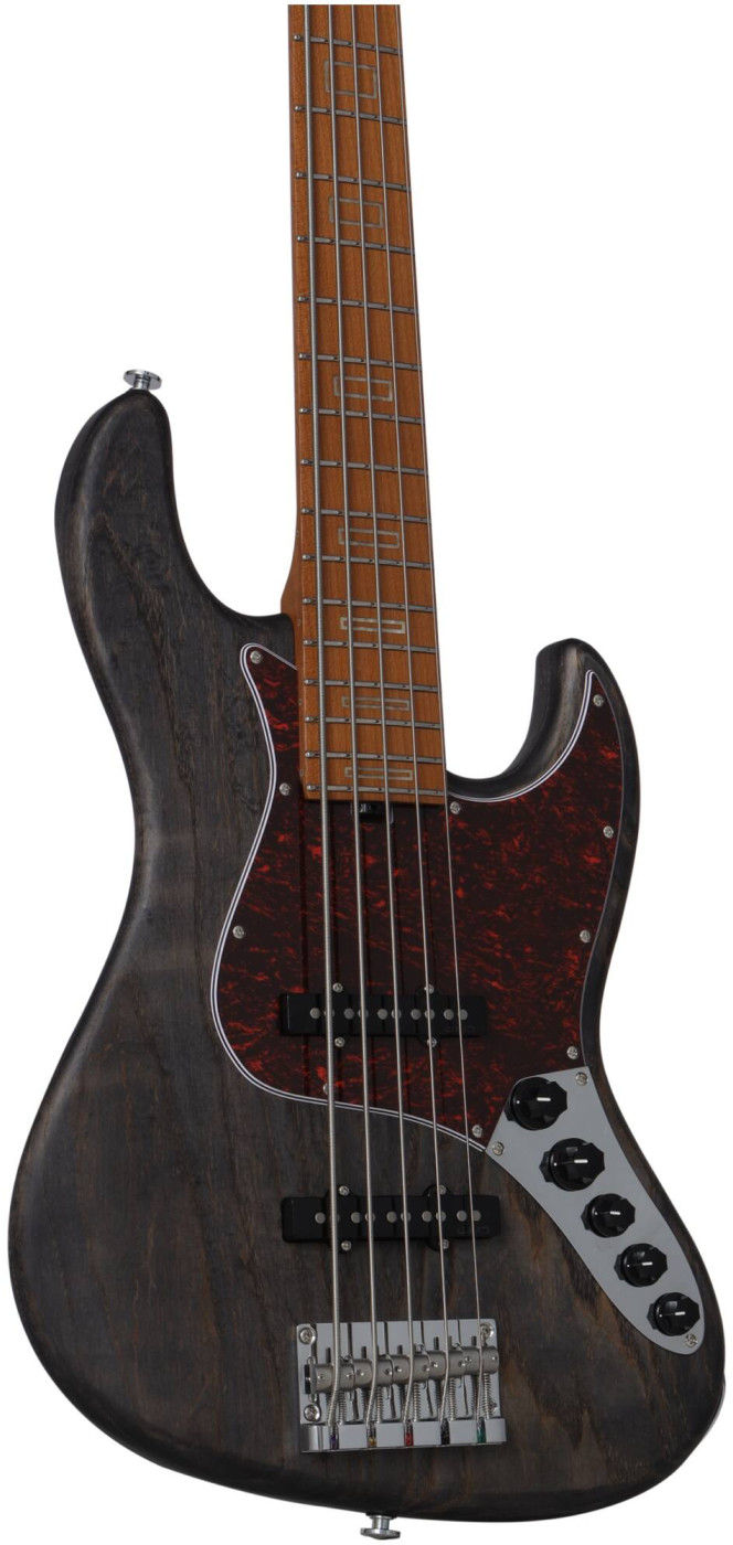 Бас-гитара KEIPRO KJB5-Deluxe PRO Ash-M ACT BK