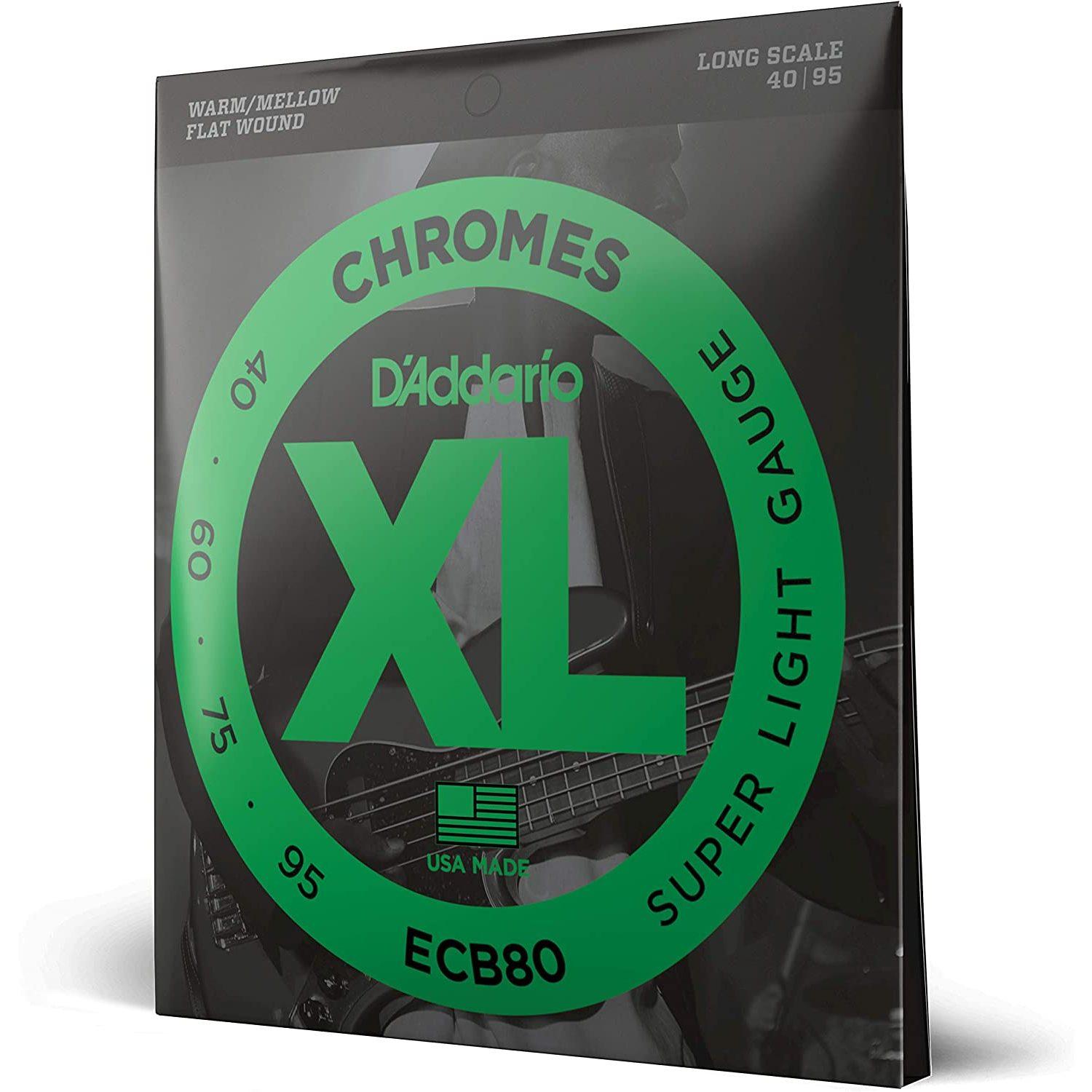 Струны для бас-гитары D'Addario ECB-80