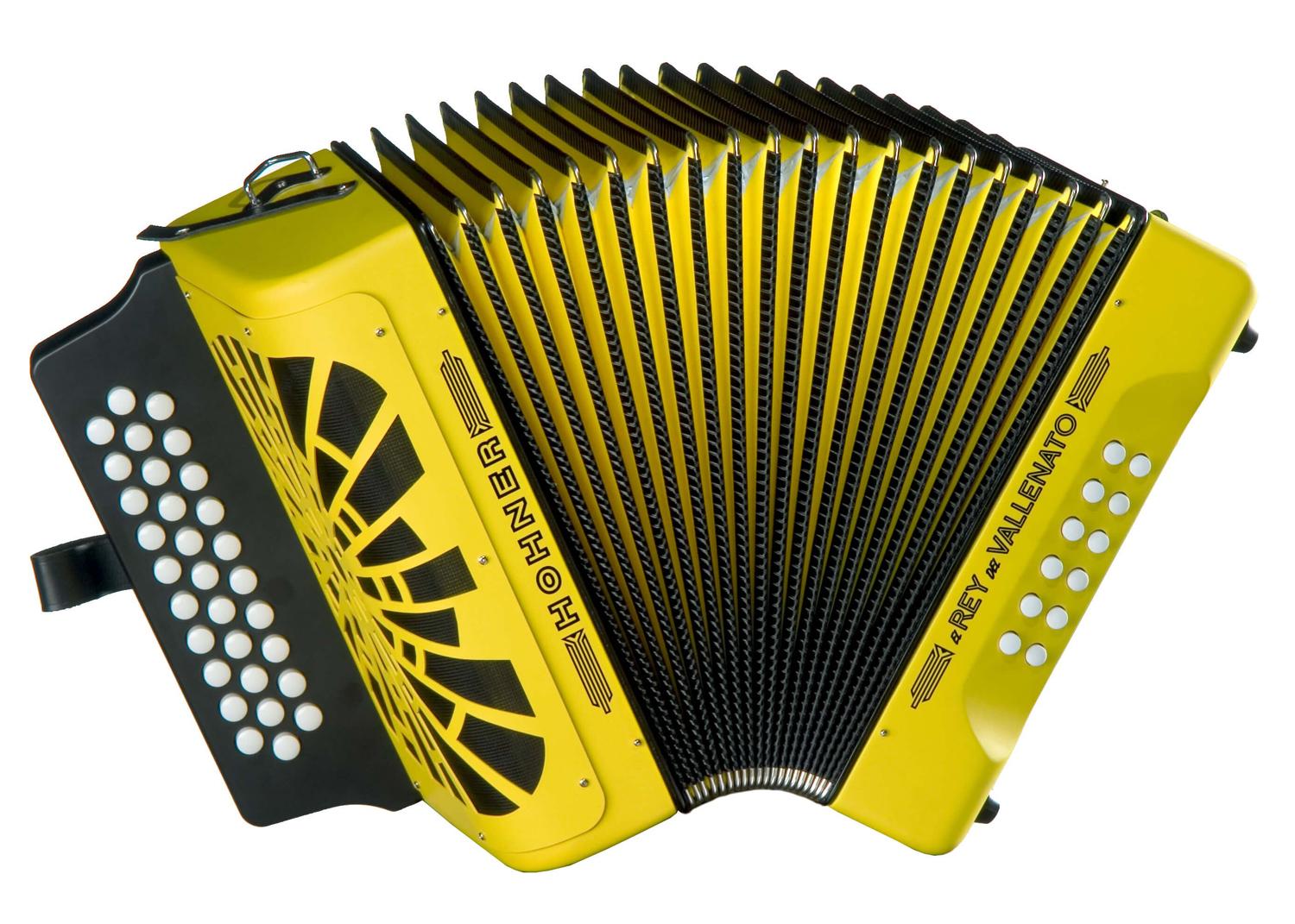 Баян HOHNER El Rey del Vallenato BbEbAb, yellow (A4966)