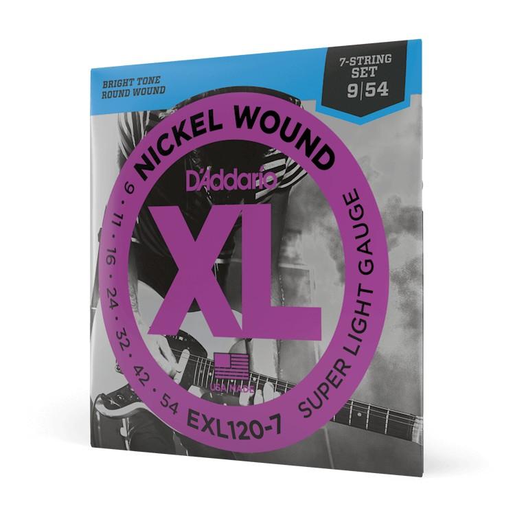 Струны для электрогитары D'Addario EXL120/7