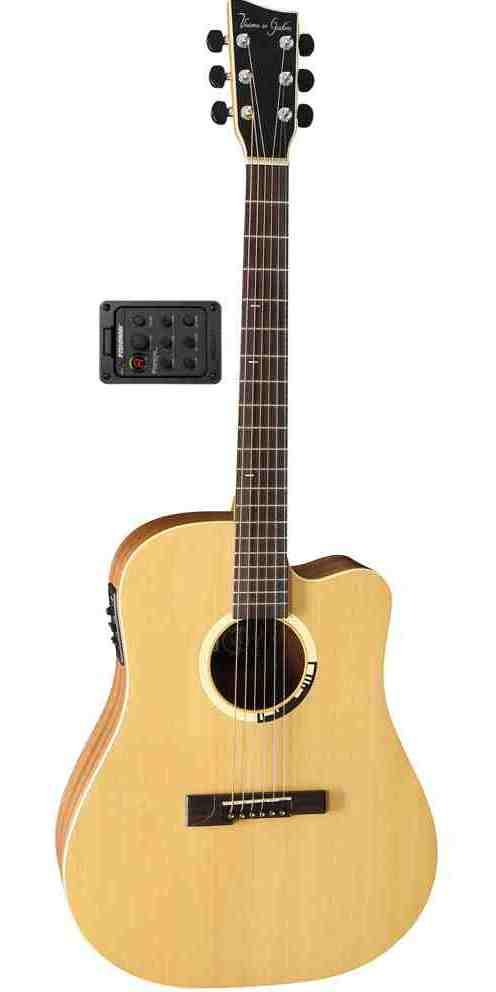 Электроакустическая гитара VGS GB-12 CE Grand Bayou Natural Satin