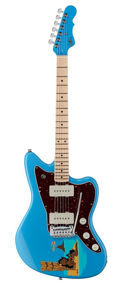 Электрогитара G&L Doheny Hula Miami Blue MP