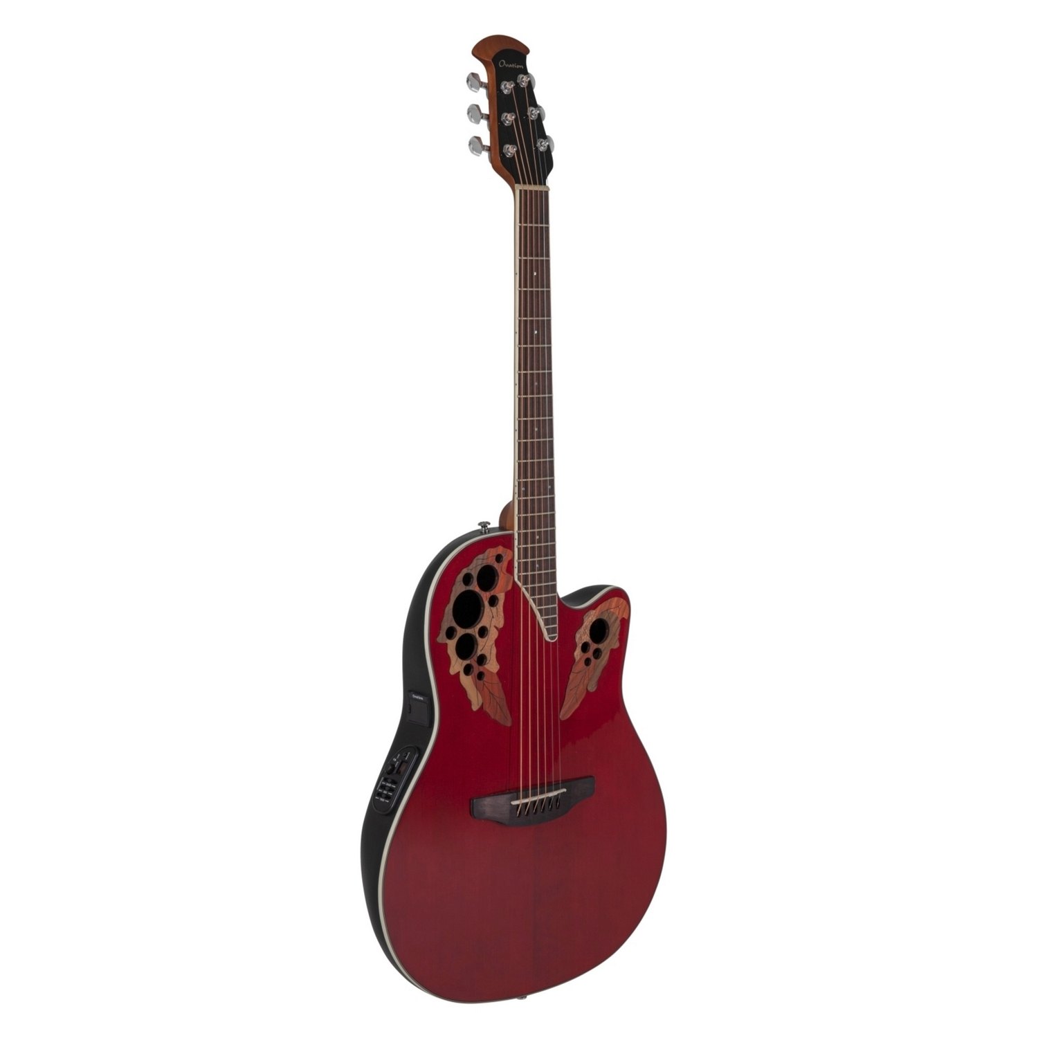 Электроакустическая гитара OVATION CE48-RR Celebrity Elite Super Shallow Cutaway Ruby Red
