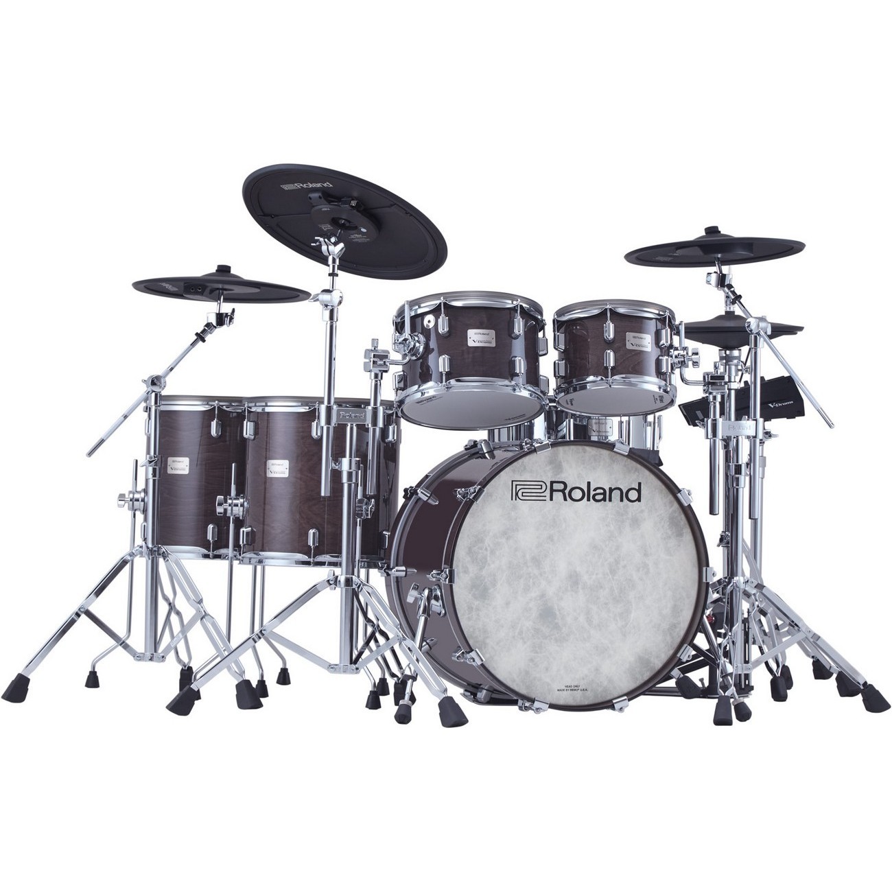 Электронная ударная установка Roland VAD716-GE + VAD716-1 + KD-22-GE + DTS-30S