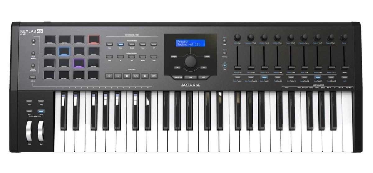 MIDI USB клавиатура Arturia KeyLab mkII 49 Black