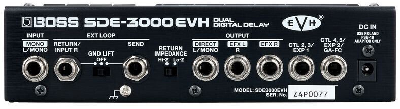 Педаль эффектов Boss SDE-3000 EVH Dual Delay