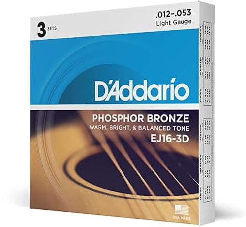 Струны для акустической гитары D'Addario EJ16-3D