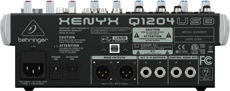 Микшер Behringer Q1204USB