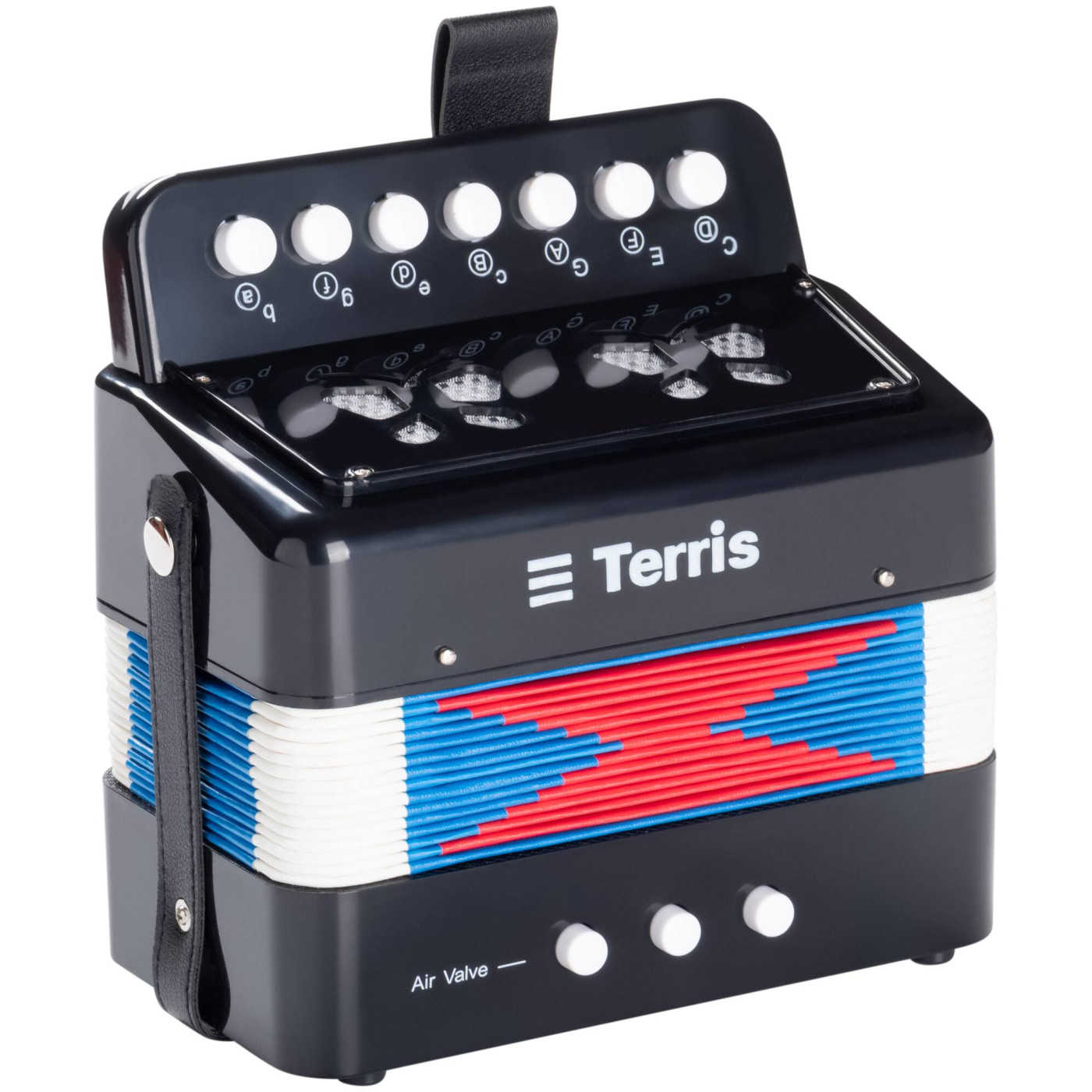 Гармошка детская TERRIS TB-7/2 BK-1