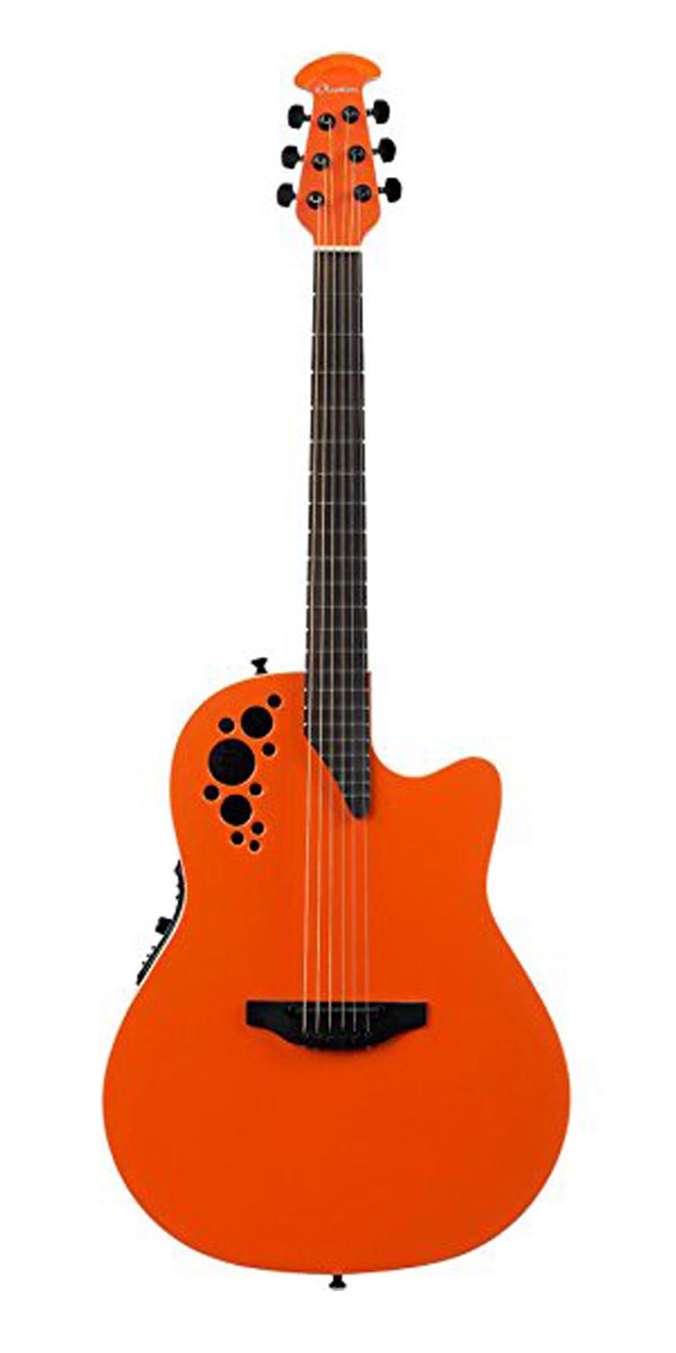 Электроакустическая гитара OVATION 1868TX-GO ELITE TX SUPER SHALLOW, GLOSS ORANGE