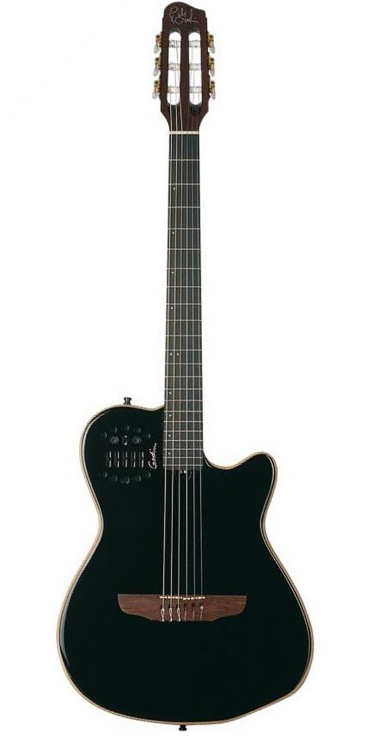 Сайлент гитара Godin MULTIAC ACS NYLON SA Black HG MIDI