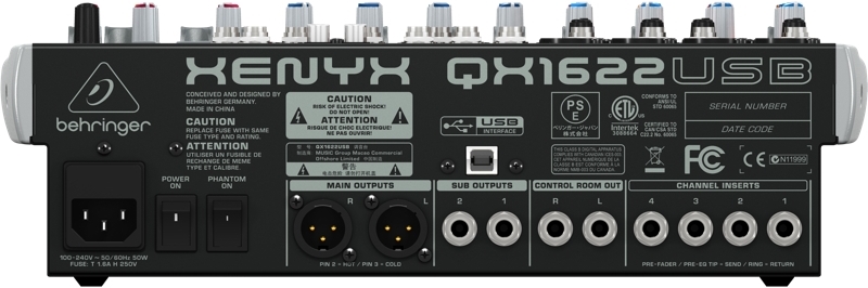 Микшер Behringer QX1622USB
