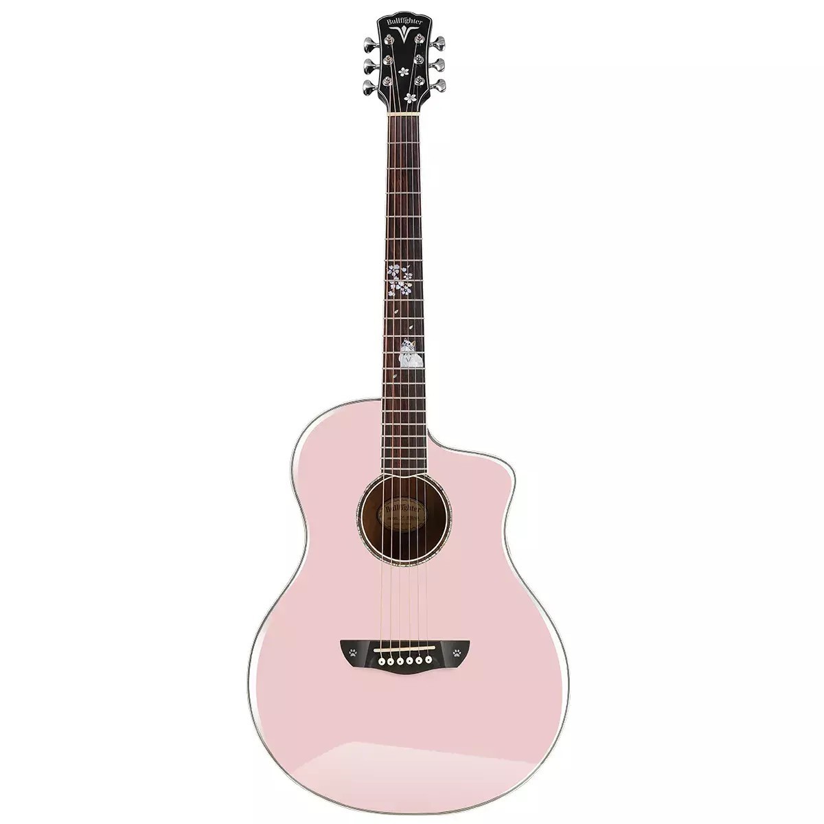 Акустическая гитара BULLFIGHTER DS-Civicat Pink
