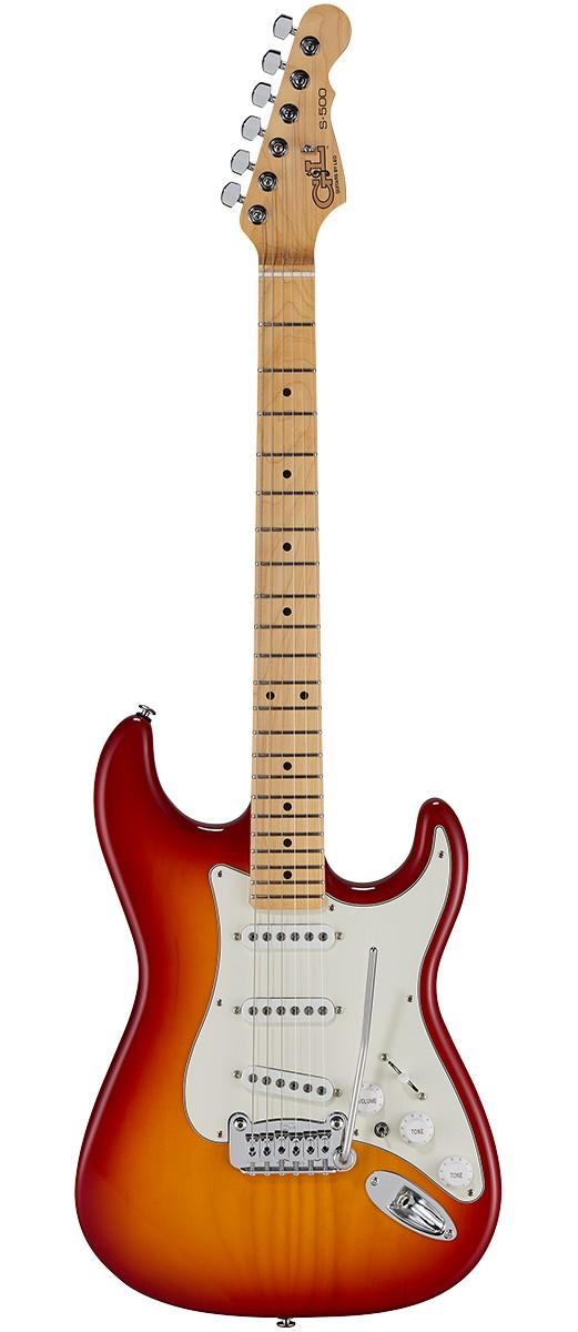 Электрогитара G&L FD S-500 Dark Cherryburst Pine MP