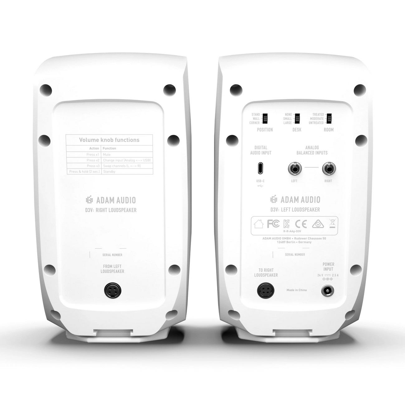 Студийные мониторы ADAM Audio D3V White
