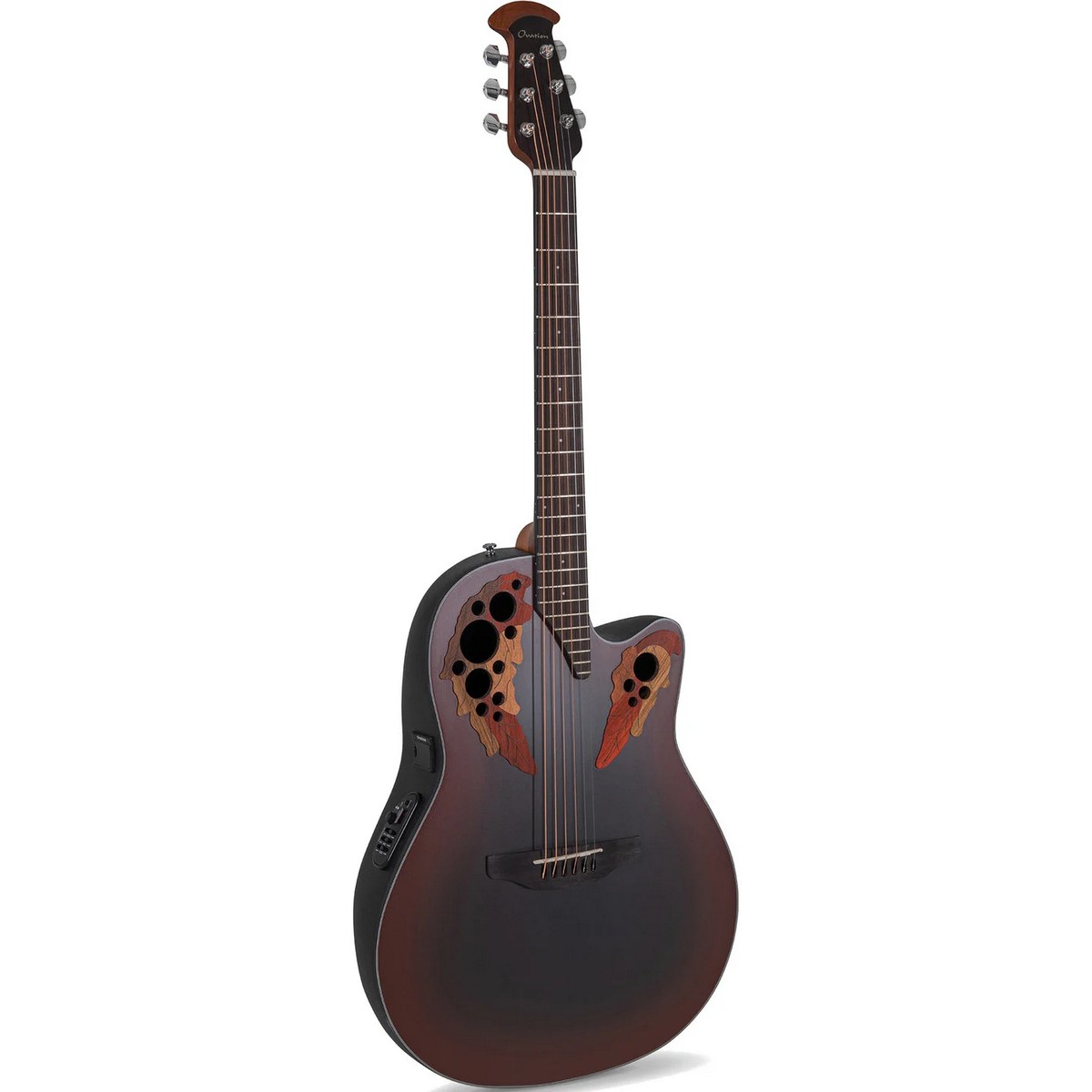 Электроакустическая гитара OVATION CE44-RRB Celebrity Elite Mid Cutaway Reversed Redburst