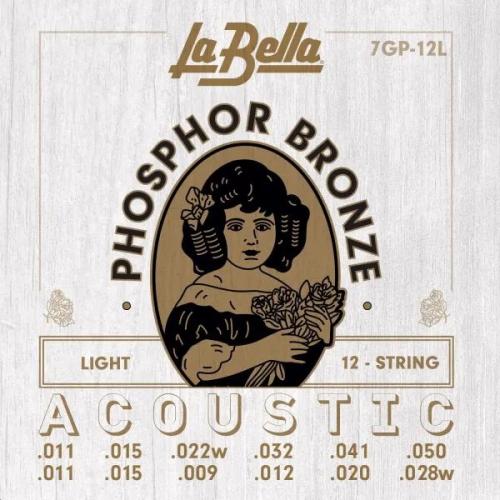 Струны для 12-струнной гитары La Bella 7GP12L Light