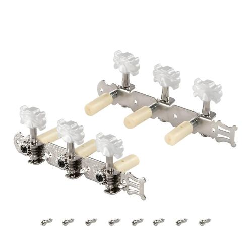 Колки на планке для классической гитары ROCKET PK-11 Nickel