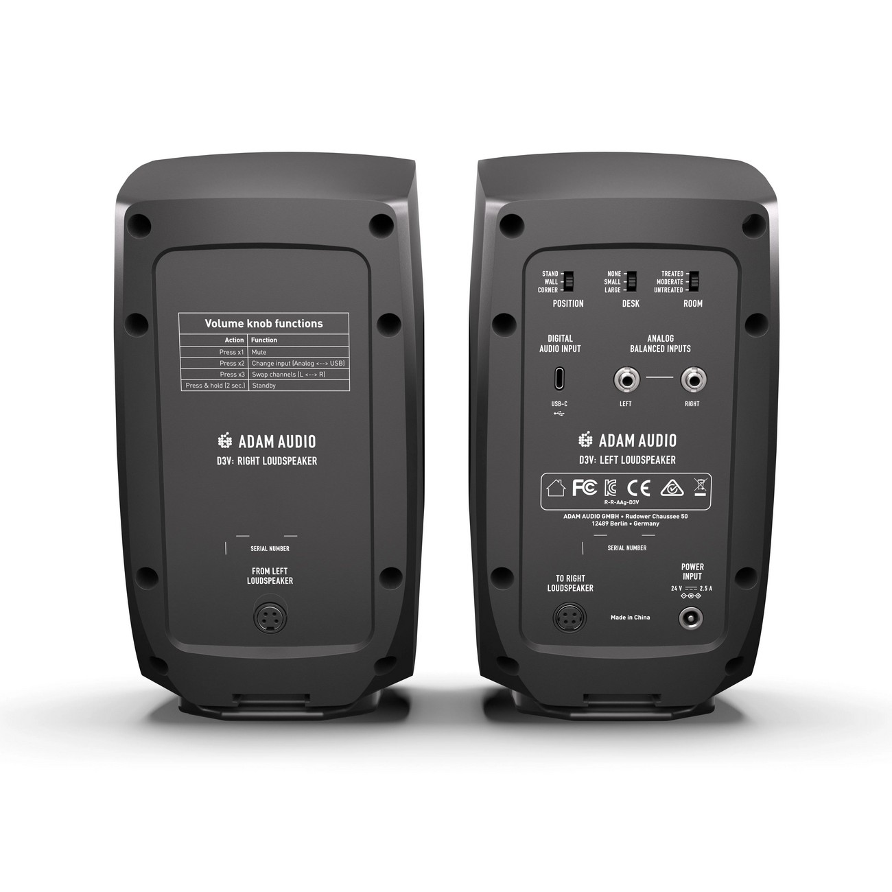 Студийные мониторы ADAM Audio D3V Black