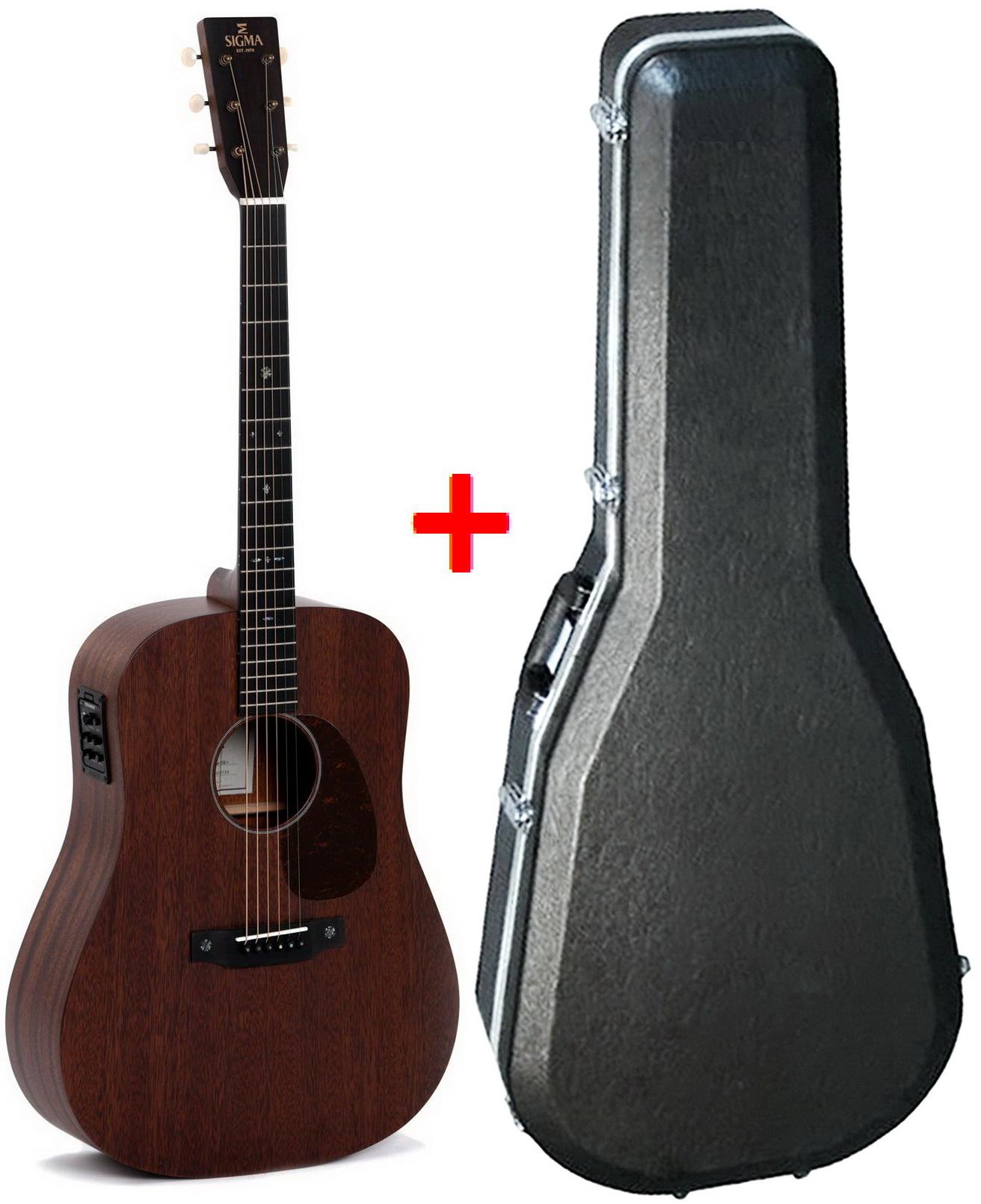 Электроакустическая гитара Sigma SDM-15E with case