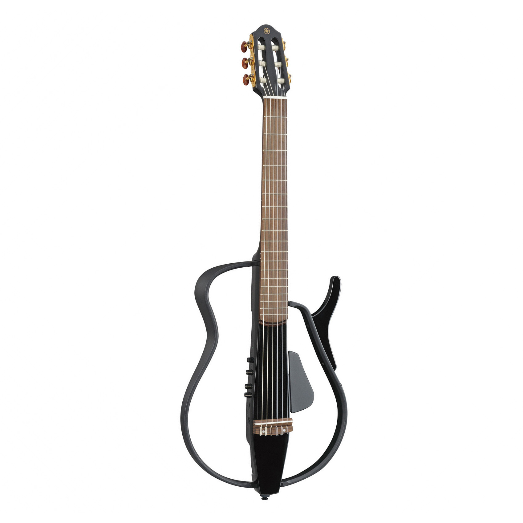 Электроклассическая гитара сайлент Yamaha SLG110N BLACK METALLIC