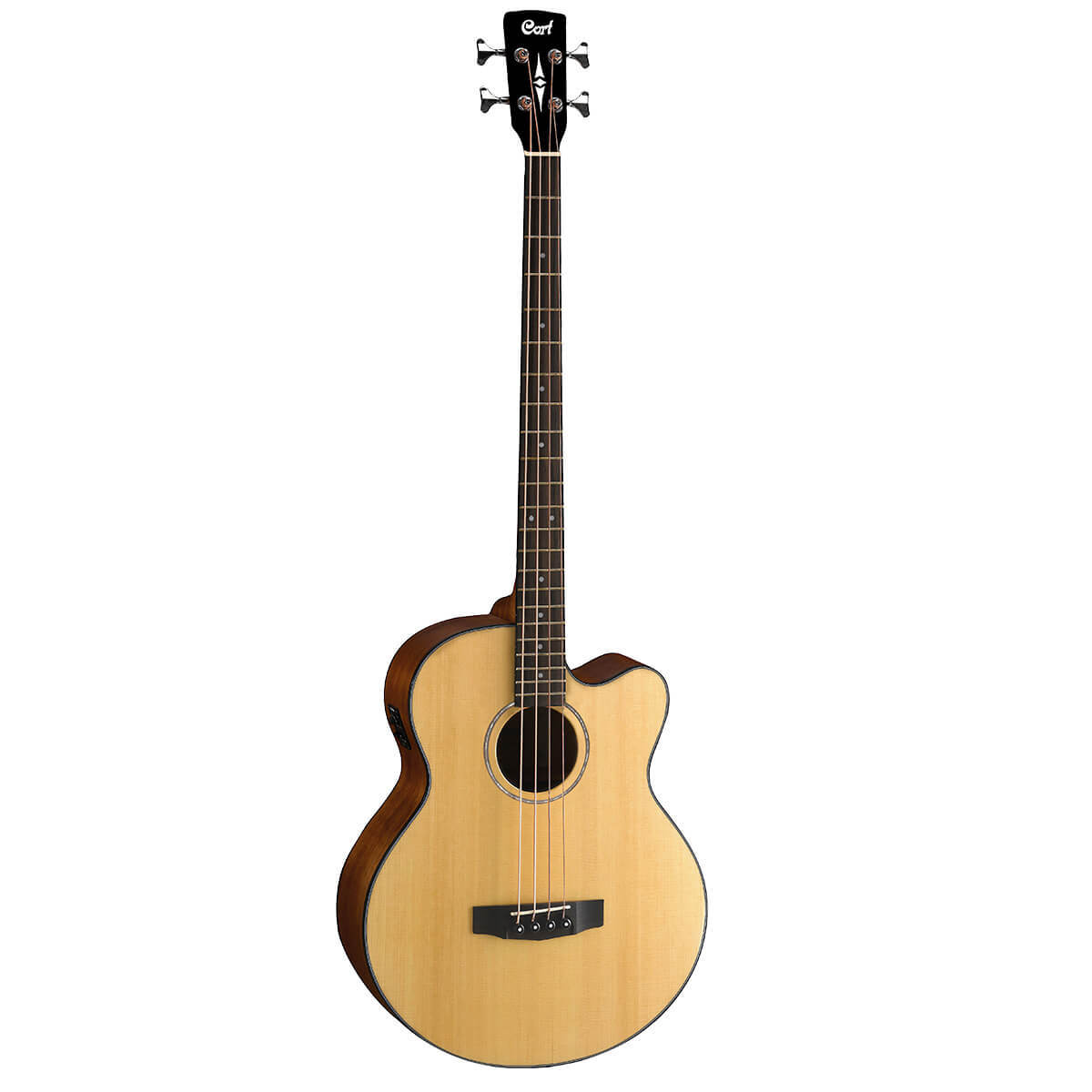 Акустическая бас-гитара Cort AB850F-NAT-BAG Acoustic Bass Series