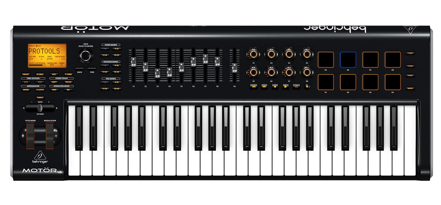 MIDI клавиатура Behringer MOTOR 49